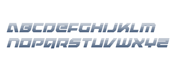 Armed Lightning Gradient Italic Lowercase