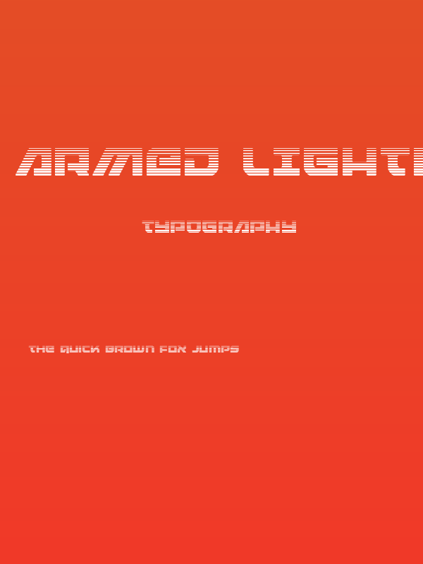 Armed Lightning Gradient Poster
