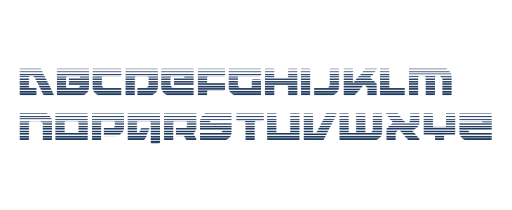 Armed Lightning Gradient Lowercase