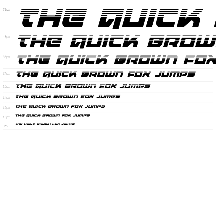 Armed Lightning Halftone Italic Waterfall