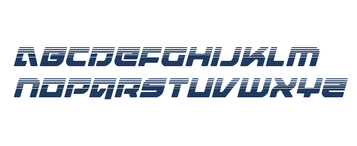 Armed Lightning Halftone Italic Lowercase