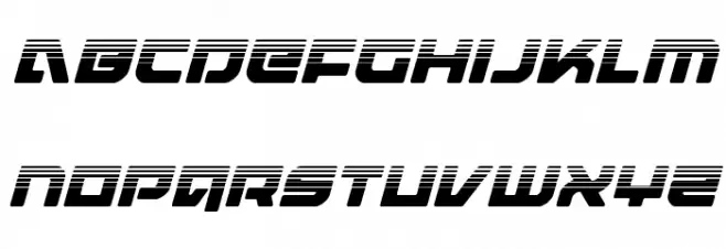 Armed Lightning Halftone Italic Schriftart Kleinbuchstaben