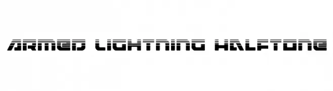 Armed Lightning Halftone  font caratteri gratis
