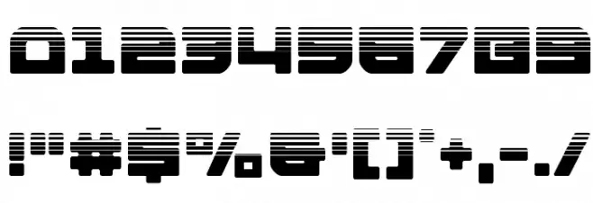 Armed Lightning Halftone Font OTHER CHARS