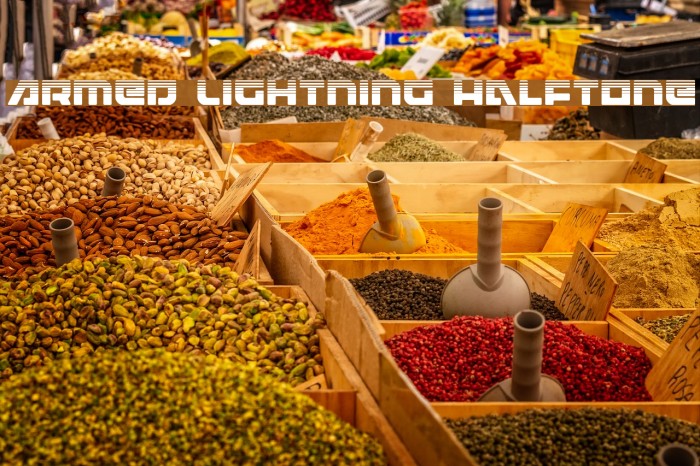 Armed Lightning Halftone Example 1