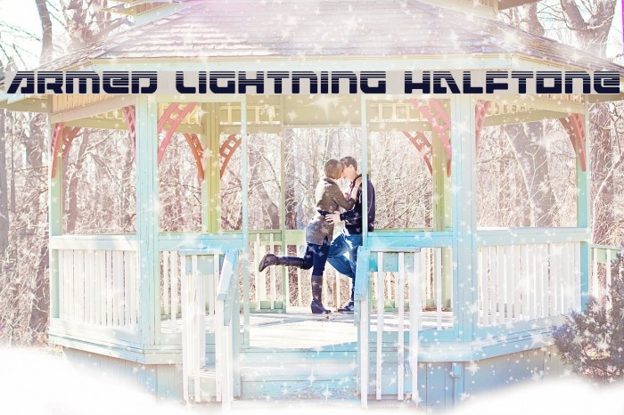 Armed Lightning Halftone Example 3