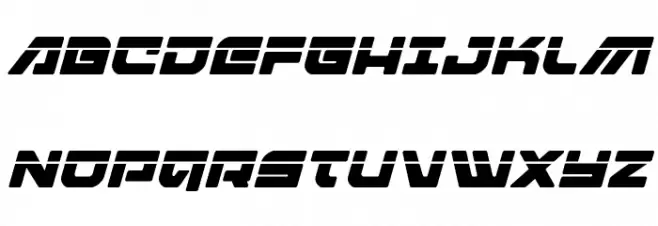 Armed Lightning Laser Italic Fonte MAIÚSCULAS