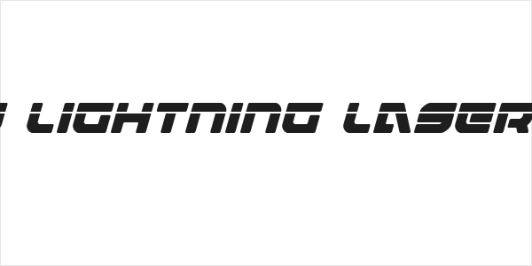 Armed Lightning Laser Italic Logo
