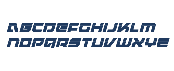 Armed Lightning Laser Italic Lowercase