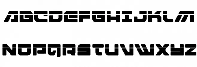 Armed Lightning Laser フォント 大文字
