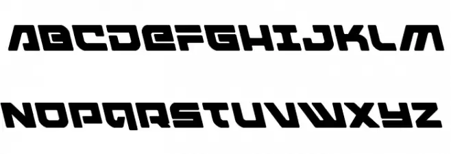 Armed Lightning Leftalic Schriftart Groß