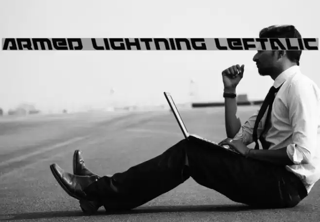 Armed Lightning Leftalic Fonte examples