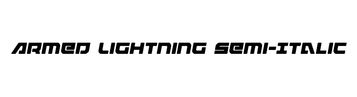 Armed Lightning Semi-Italic Schriftart