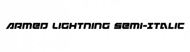 Armed Lightning Semi-Italic  les polices de caractères gratuit tlcharger
