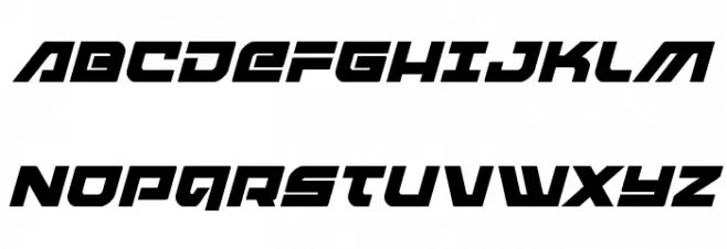 Armed Lightning Squared Italic Fonte MAIÚSCULAS