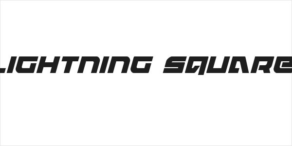 Armed Lightning Squared Italic Logo
