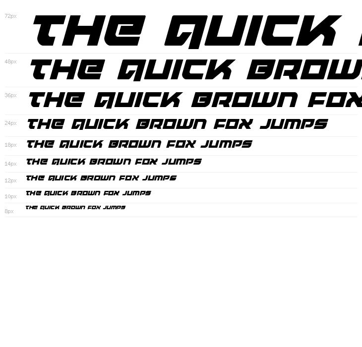 Armed Lightning Squared Italic Waterfall