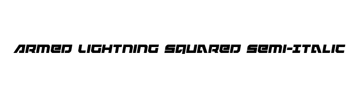 Armed Lightning Squared Semi-Italic  Скачать бесплатные шрифты