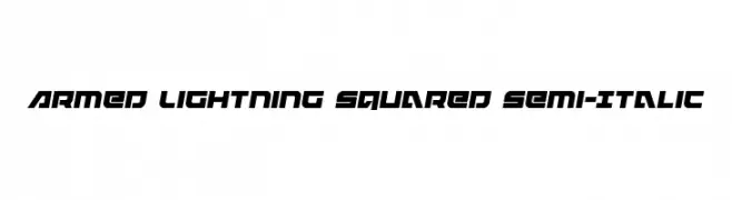 Armed Lightning Squared Semi-Italic  baixar fontes gratis