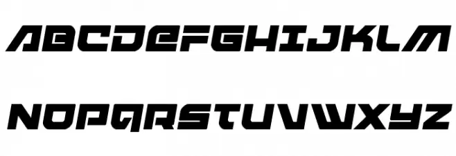 Armed Lightning Squared Semi-Italic Fuentes MAYÚSCULAS