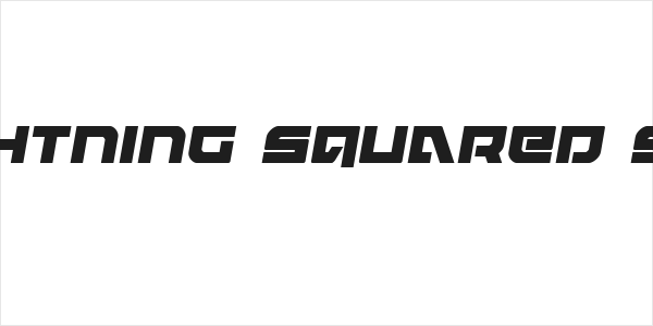 Armed Lightning Squared Semi-Italic Logo