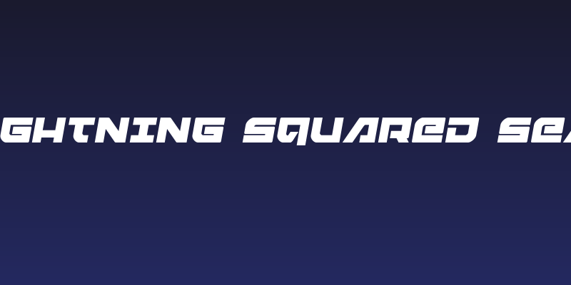 Armed Lightning Squared Semi-Italic Social Header