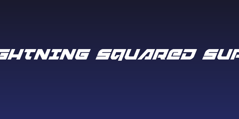 Armed Lightning Squared Super-Italic Social Header