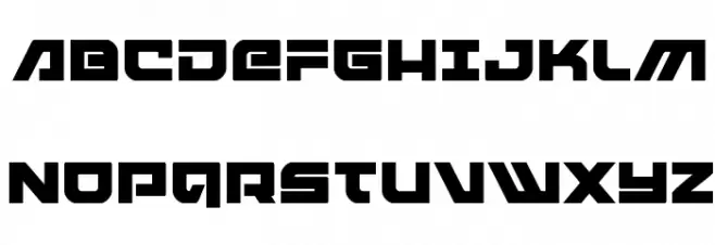Armed Lightning Squared Font Litere mari