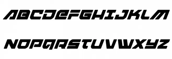 Armed Lightning Super-Italic Шрифта ВЕРХНИЙ