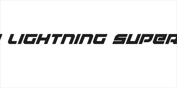 Armed Lightning Super-Italic Logo