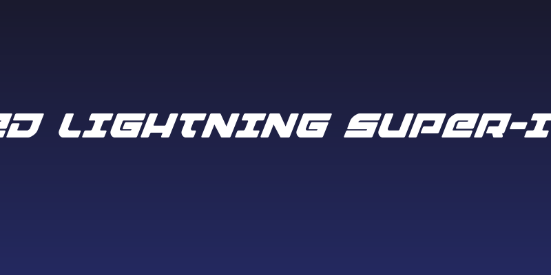 Armed Lightning Super-Italic Social Header