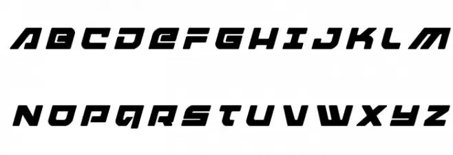 Armed Lightning Title Italic Font Litere mari
