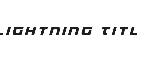 Armed Lightning Title Italic Logo