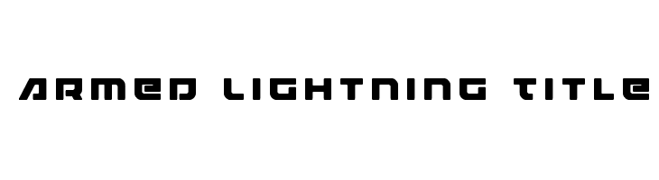 Armed Lightning Title  Frei Schriftart Herunterladen