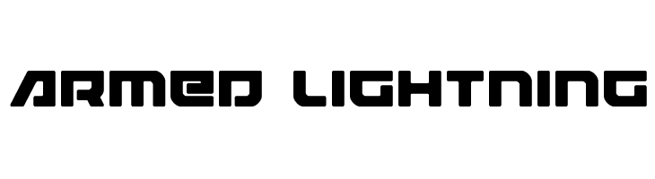 Armed Lightning Schriftart