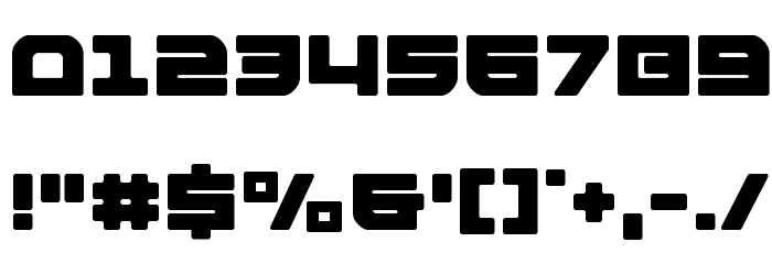 Armed Lightning Font OTHER CHARS