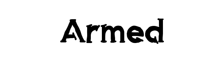 Armed  font caratteri gratis