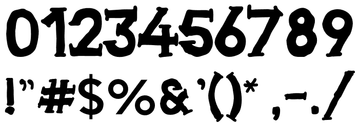 Armed Font OTHER CHARS