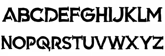 Armed Шрифта ВЕРХНИЙ