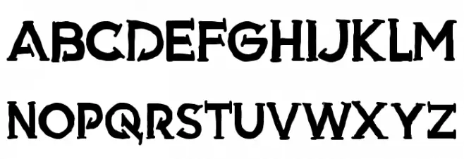 Armed Шрифта ВЕРХНИЙ