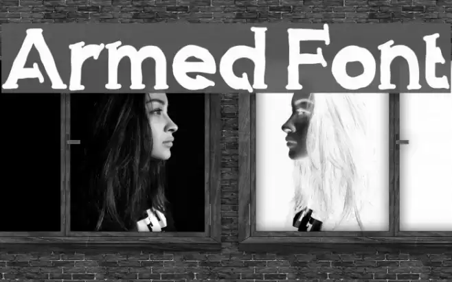 Armed Font examples