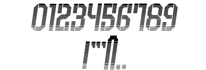 Armenia Gradient Italic Font OTHER CHARS