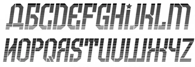 Armenia Gradient Italic フォント 大文字