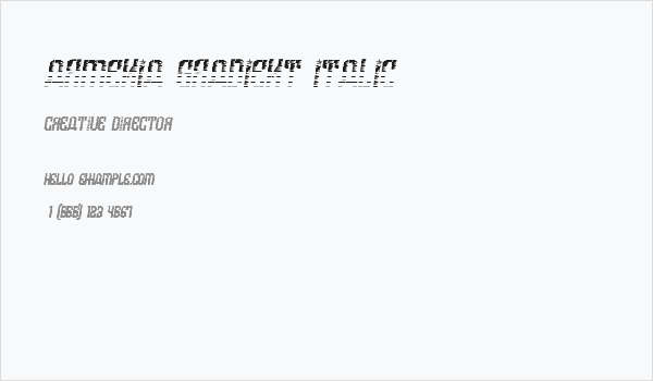 Armenia Gradient Italic Business Card