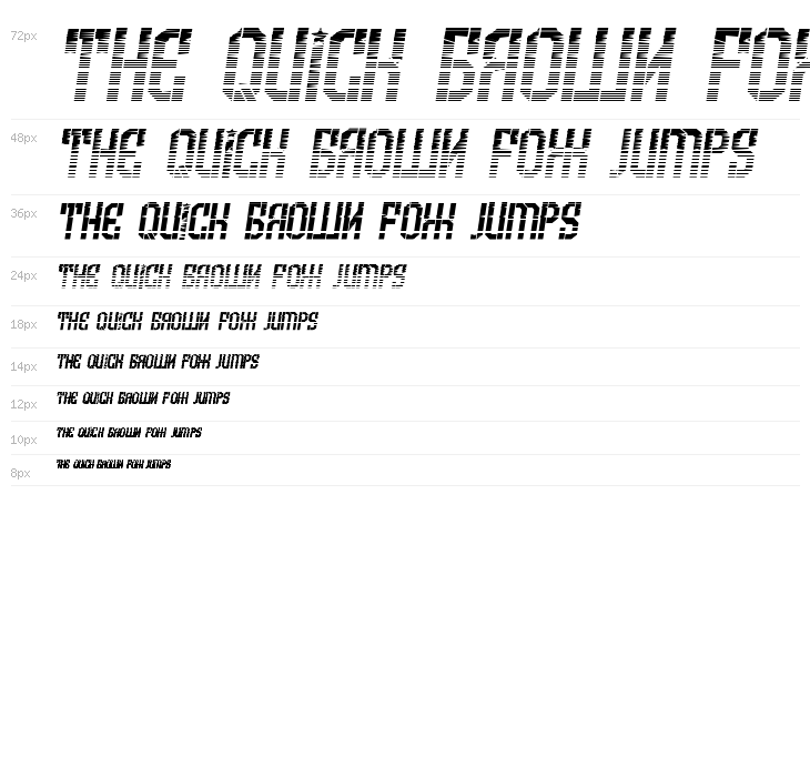 Armenia Gradient Italic Waterfall