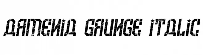 Armenia Grunge Italic 