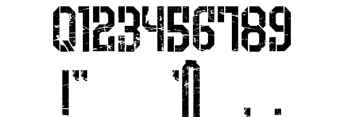 Armenia Grunge Regular Font Alte caractere