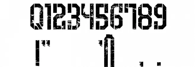 Armenia Grunge Regular Font OTHER CHARS