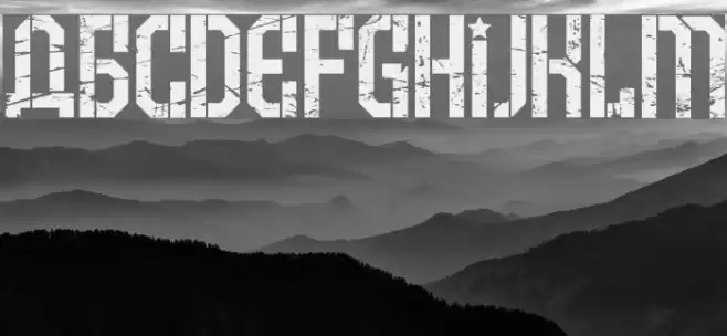 Armenia Grunge Regular Font examples