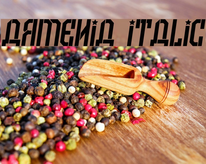 Armenia Italic Font examples